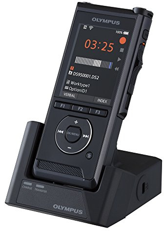 Olympus DS-9500 Premium Kit - Diktiergerät mit ODMS R7 Software & Docking | WLAN-Diktiergerät inkl. Rauschunterdrückung, CR21 Ladestation, A517 Netzteil, CS151 Tasche, KP30 USB-Kabel & Li-92B Akku