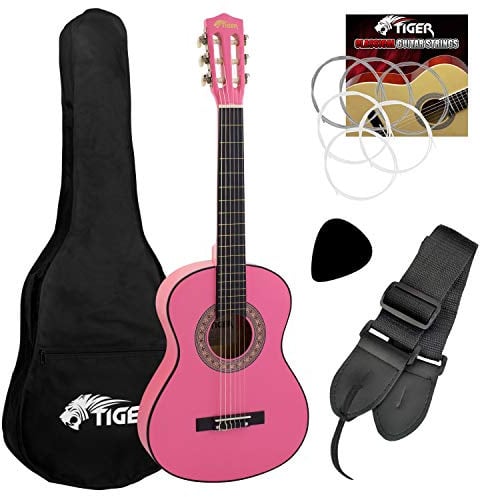 TIGER Konzertgitarren-Set, 1/4 GröÃŸe, Rosa