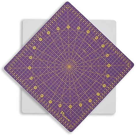 Victor drehbare Schneidematte Violett 32x32cm selbstheilend | Geignet zum nähen und basteln (Violett, 32 x 32 cm)