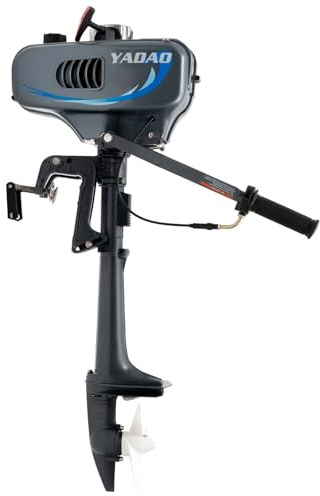 Außenborder Motor, Benzin Outboard Aussenborder, Leistungsstarker Benzin-Bootsmotor, Bootmotor Bootsmotoren, Benzinmotor, Wassergekühlt mit System (3.5PS & 2-Takt)