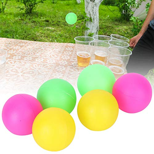 Cocoarm 6 Hergestellt aus Langlebigem und Leichtem PVC, 6 Wasserbälle, 3 Farben, Katzenspielzeug, Strandschläger, Zubehör, Kunstdekoration, für Katzenbälle, Strandtennis, Bierdekorationen und Mehr