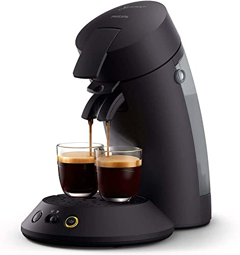PHILIPS Senseo Original Plus Kaffeepadmaschine, Schwarz, 2 Spezialitäten | 1 oder 2 Tassen, Unter 1 Min Brühzeit, Coffee Boost, Crema Plus, 0,7 L (CSA210/60)