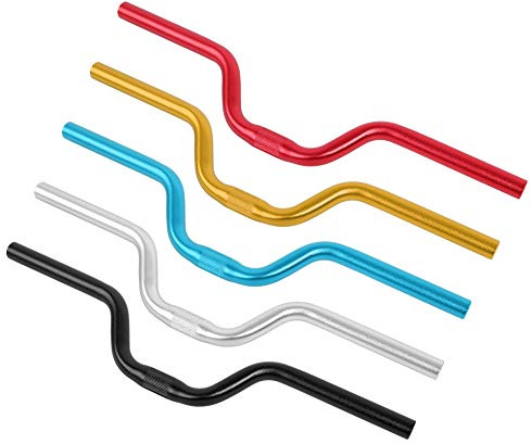 Fahrradlenker,Fahrrad Lenker, Lenker,Leichtes Aumlegierung Mounta Rennrad Fixed Gear Bar Lenker 25.4Mm * 520Mm (Schwarz,Rot,Blau,Golden,Silbern)(Argenteo)