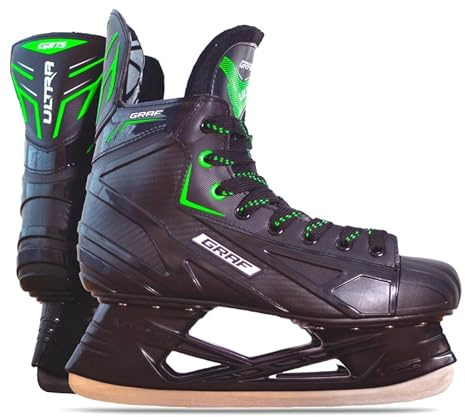 GRAF Eishockes-Schlittschuhe Ultra G875 Green Edition Venom PRO Black Schlittschuh (42)