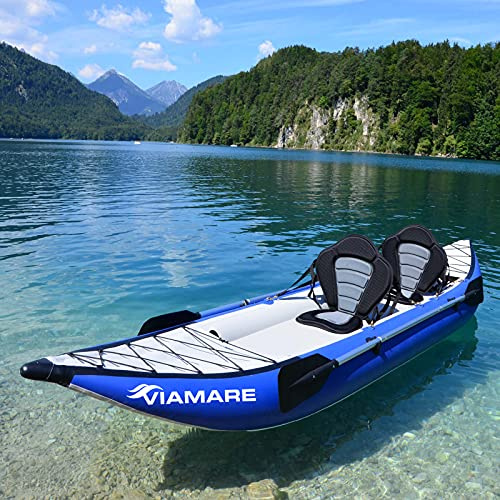 Sit on top Touren Kajak für 2 Personen 400 cm Kanu mit Hochdruck Luftboden