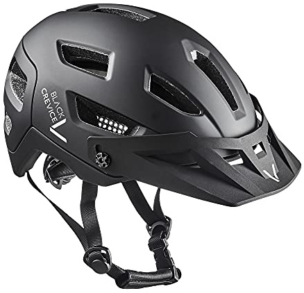 Black Crevice MTB Fahrradhelm, Black, S/M (54-58cm)…