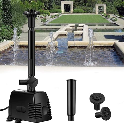 1000L/h 22W Garten Springbrunnenpumpe Teichpumpe Wasserspielpumpe Bachlaufpumpe Wasserpumpe Fontäne