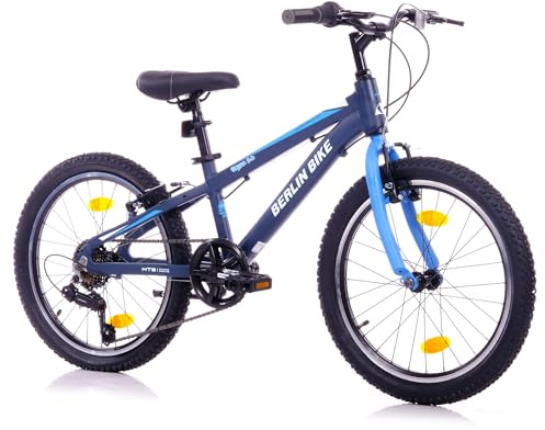 Berlin Bike Grizz 20 Zoll Mountainbike Aluminium – Kinderfahrrad für Jungen und Mädchen (6–9 Jahre), Blau