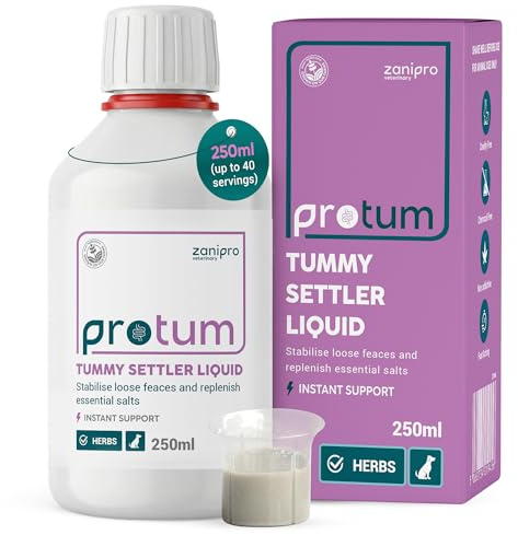 Zanipro Magen Darm Regulator für Hunde – Schnelles natürliches Mittel gegen Durchfall, Magenschutz Hund, unterstützt Magen-Darmflora und Verdauung, Heilerde Durchfall Formel, 250ml akut für Hunde