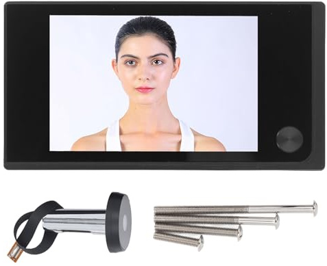Nikou Digitaler Türspion Kamera, 3,5-Zoll-LCD Elektronische Guckloch-Kamera, 1MP 120-Grad Türklingel Türspion Katzenaugenloch 24 Stunden Überwachung, Ohne Nachtsicht, für Türdicke von 35-100mm