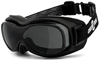 Chillout Rider® | Motorrad Überbrille | Motorradbrille für Brillenträger | beschlagfrei | HLT® Kunststoff-Sicherheitsglas nach DIN EN 166 | Motorradbrille: CR006