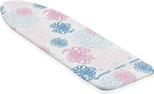 Leifheit Bügelbrettbezug Cotton Classic M, für Dampfbügeleisen, für Bügelflächen bis max. 125 x 40 cm, klassischer Baumwollbezug, mit elastischem Gummizug