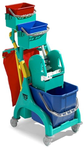 Systemwagen TTS Nick plus 30, mit 15 L Eimer Putzwagen, kompakter Systemwagen 15 Liter