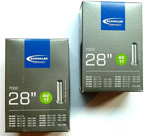 2X Schwalbe AV17 AV 17 Schlauch 28 x 1,2-1,75 28/47-622 28" Autoventil
