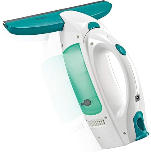Leifheit Fenstersauger Set Dry and Clean mit 28 cm Saugdüse für 360° streifenfreie Reinigung, Fensterreiniger verwendbar bis zu 38 min, Fensterputzer mit Stand-by-Automatik und Click-System