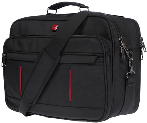 Christian Wippermann Hochwertige Flugbegleiter Arbeitstasche Herrentasche Bordcase Trolley XL Kreuz Querformat