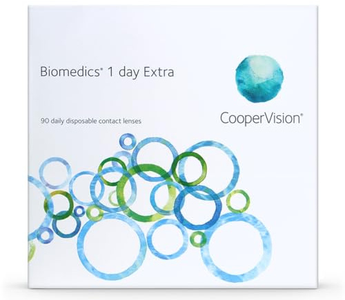 Biomedics 1 day Extra sphere, Tageslinsen weich, 90 Stück / BC 8.60 mm / DIA 14.20 mm / -1.75 Dioptrien