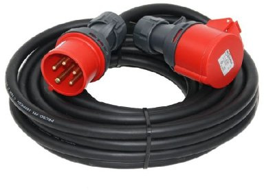CEE Starkstromkabel 20m 16A CEE-Verlängerung Verlängerungskabel H07RN-F 5x1,5mm²