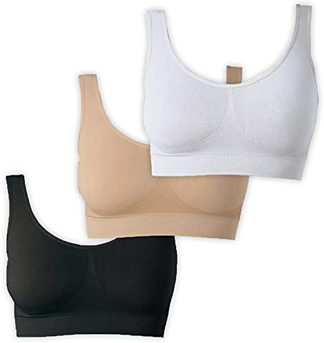 UnsichtBra Bustier Damen BH ohne Buegel | Wohlfühl Bustiers Top | Bügelloser Soft Bra | Schlaf Still Sport Bralette in vielen Farben