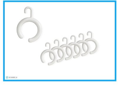KS Handel 24 14 x DUSCHVORHANGRINGE OFFEN BARRIEREFREI MIT Haken FÜR DUSCHVORHANG DUSCHVORHANGSTANGE! Shower Curtain Rings! (Weiss)