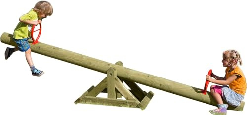 Gartenpirat Wippschaukel Jan Kinderwippe Wippe 300 cm aus Holz Ø14cm