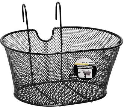 Dunlop Fahrradkorb Schwarz 38x30x20 mit Befestigungsmaterial