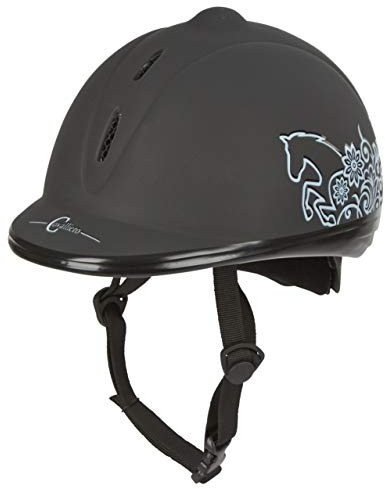 Covalliero Unisex hjelm ridehjelm skønhed Vg1 Helm, Schwarz, 53 - 57 cm EU