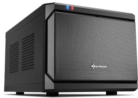 Sharkoon QB One PC-Gehäuse (Mini-ITX, 2X 2,5/3,5 interne, 2X USB 3.0/2.0),Schwarz