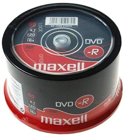 Maxell DVD-R Rohlinge 4.7GB 16x 50er Spindel