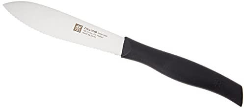 ZWILLING Twin Grip Brötchenmesser, Mit Welle, Klingenlänge 11cm, Kunststoffgriff, Schwarz