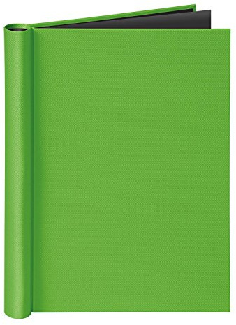 VELOFLEX 4944341 - Klemmbinder DIN A4, mit Leinenstruktur, Füllmenge max. 150 Blatt, Klemmmappe grün