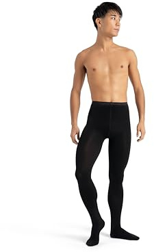 Capezio Herren Strumpfhosen Knit Fuß - Schwarz - X-Large