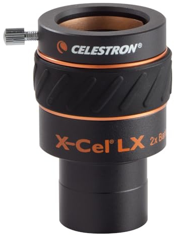 Celestron 93529 1,25'' X-Cel LX 2X Barlowlinse – Schwarz