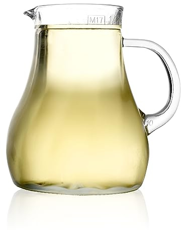 Stölzle Oberglas Salzburg Karaffe Wasserkrug Weinkrug Spiraloptik 1l, 1 Stück, spülmaschinenfest, hochwertige Qualität