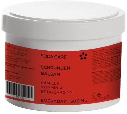 Süda Schrundenbalsam, Schrundencreme Südacare Fußbalsam gegen Schrunden, mit Kamille, Schrundensalbe, 500 ml