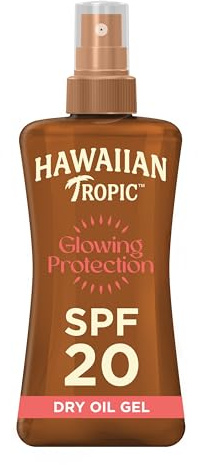 Hawaiian Tropic Glowing Protection Sonnenschutz Dry Oil – LSF 20 – 200 ml
