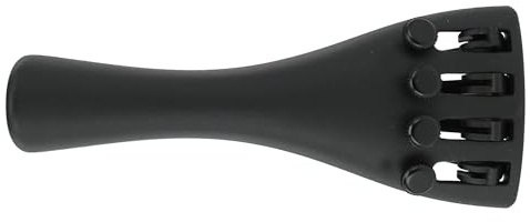 Wittner 918141 Saitenhalter Violine Ultra 1/4 - High-Tech Kunststoff - 4 Feinstimmer - ultraleicht - mit Nylon-Einhängesaite - schwarz