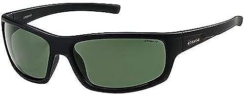 Polaroid Herren P8411 Rc 9ca Sonnenbrille, Schwarz (Black/Green), 63 mm EU