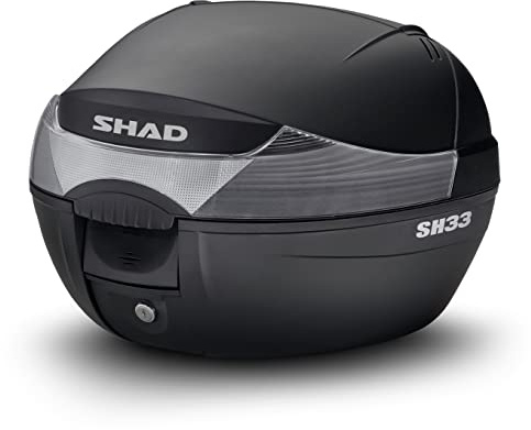 D0b33200 - Koffer oder Tasche hinten, für Roller oder Motorrad sh33 sh 33, Schwarz
