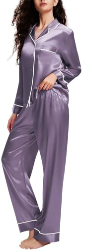 LONXU Damen Dm0017 Pyjamaset (2er Pack)