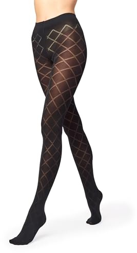 Merry Style Damen blickdichte Strumpfhose MS 328 60 DEN (Schwarz, XL (44-48))