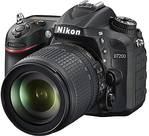 Nikon D7200 SLR-Digitalkamera Kit mit 18-105mm VR Objektiv - 24,2 MP CMOS, Full HD, Schwarz