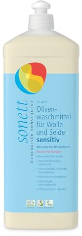 Sonett Olivenwaschmittel sensitiv für Wolle und Seide, 1 Liter