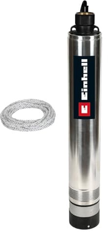 Einhell Tiefbrunnenpumpe GC-DW 1045 N (1000 Watt, bis zu 6500 L/h, max. Förderhöhe 45 m, Pumpendurchmesser 99 mm, 22 m Netzkabel)