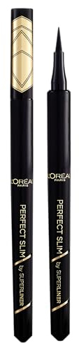 L'Oréal Paris Eyeliner mit präziser Filzspitze, Super Liner Perfect Slim, Schwarz, 1 ml