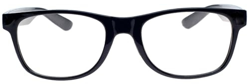 4sold Nerd Brille Ohne Stärke in Schwarz