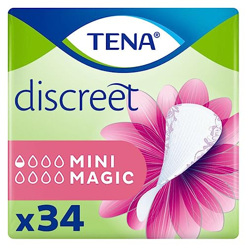 Tena Lady Mini Magic Einlagen, Riesenpackung (6 Packungen je 34 Einlagen)