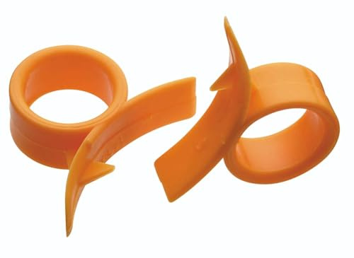 KitchenCraft Orangenschäler, Kunststoff, Orange, 1.3 x 14 x 10 cm, 12 Einheiten