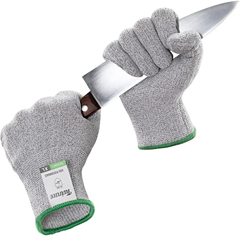 Twinzee - Schnittschutzhandschuhe Premium - 1 Paar Stufe E (EN 388) - XL | Küchenhandschuhe · Schutzhandschuhe · Garten · Schneiden und Holzarbeiten · Schnittfest · 2 Stück