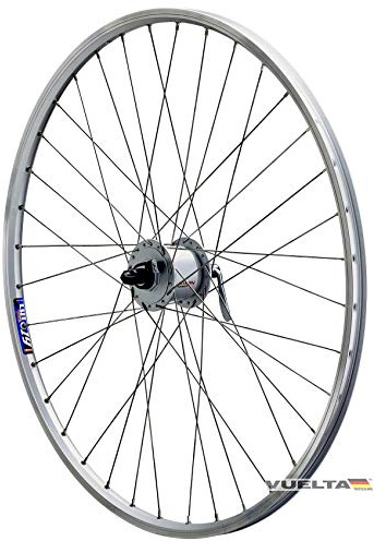 Vuelta Fahrradfelge 28/26 Zoll Vorderrad inkl. Nabendynamo DHC30003 QR - Made in Germany - Vorderrad Felge mit V-Brakes/Felgenbremse, 622x19/559x19 Hohlkammer-Fahrradfelgen - MTB Fahrrad Rad Cut 19